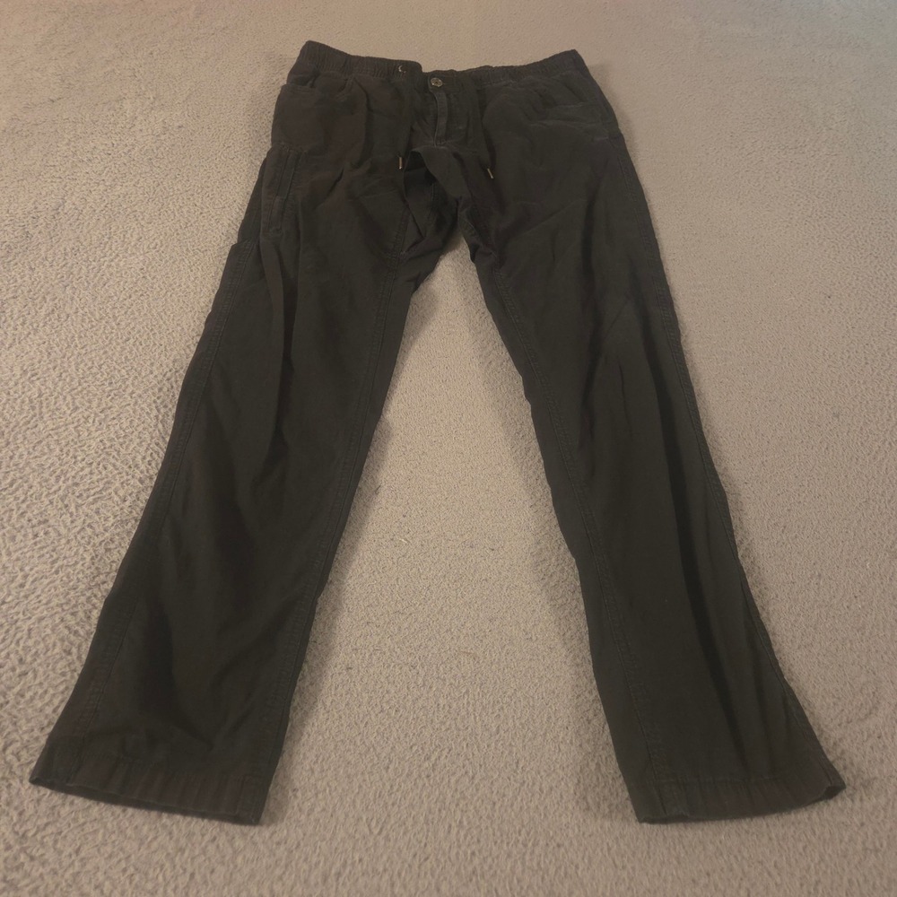 BYLT Pants Mens XL Black Straight Leg Weekender Cotton Stretch Drawstring